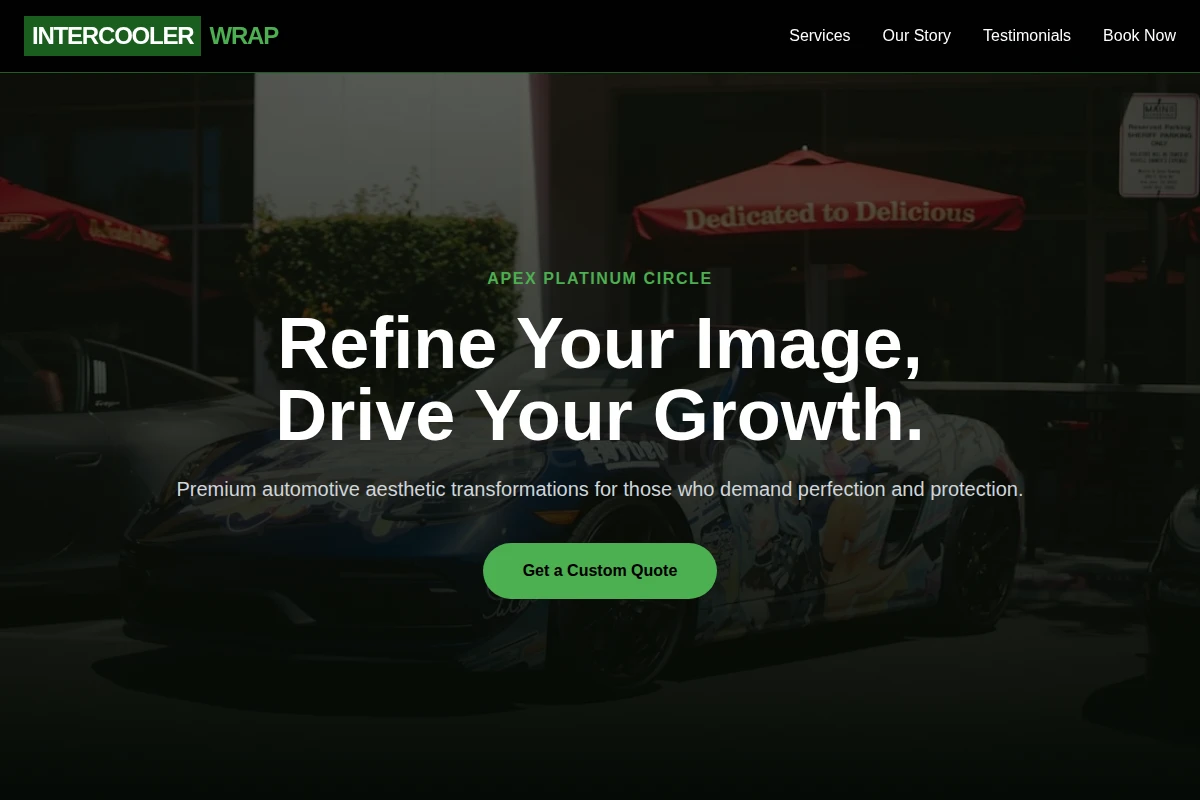 Intercooler Car Wrap