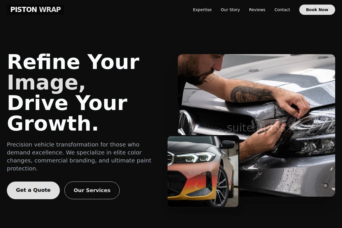 Piston Car Wrap