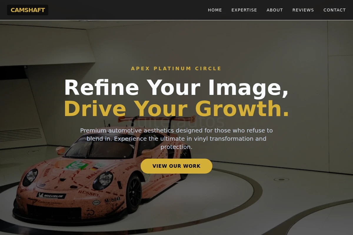 Camshaft Car Wrap