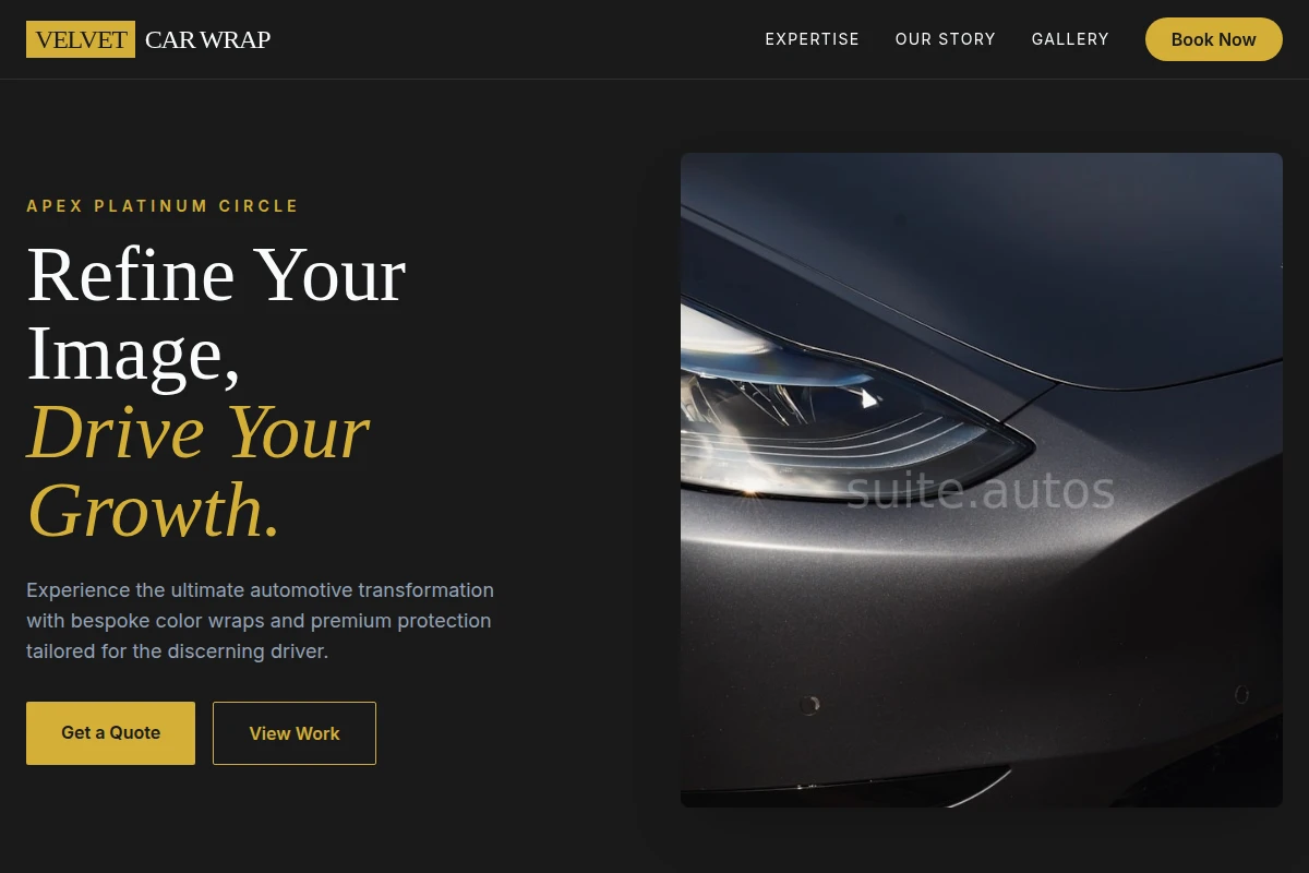 Velvet Car Wrap